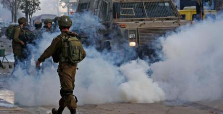 إصابة عشرات المواطنين بالاختناق في نحالين غرب بيت لحم