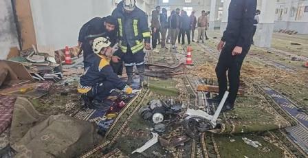 الرئاسة الفلسطيني تدين الحادث الإرهابي بتفجير مسجد في حمص