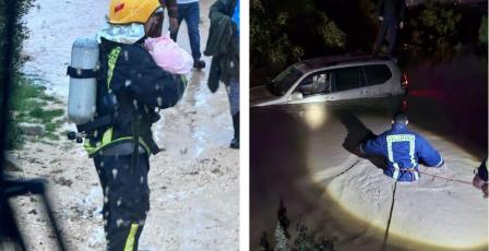 الدفاع المدني: التعامل مع 115 حادث إطفاء وإنقاذ خلال 11 ساعة الماضية