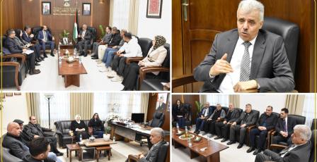 برهم يبحث مع رؤساء جامعات فلسطينية تعزيز التعاون لخدمة التعليم العالي