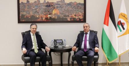 الشيخ يستقبل القنصل الإسباني لدى دولة فلسطين