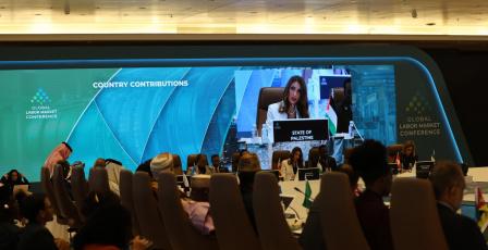 وزيرة العمل تشارك في المؤتمر العالمي لسوق العمل بالرياض وتستعرض رؤية فلسطين لمستقبل العمل