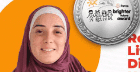 فوز ممثلة دولة فلسطين ايات السقا بجائزة Penta Brighter Future Award الدولية
