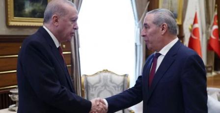 وفد فلسطيني برئاسة الشيخ يلتقي الرئيس التركي