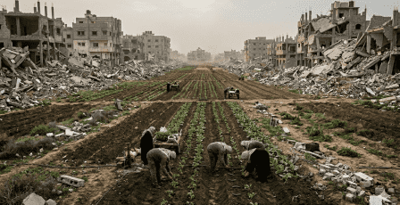 خاص| رغم الإبادة وشحّ الإمكانيات.. مزارعو غزة يحاولون إحياء أراضيهم!