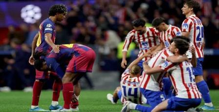 برشلونة يسقط مجددا أمام أتلتيكو مدريد ويودع دوري الأبطال