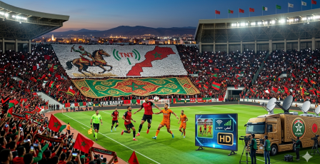 تردد قناة الرياضية المغربية 2026 TNT لمشاهدة مباراة الجيش الملكي ونهضة بركان بث مباشر