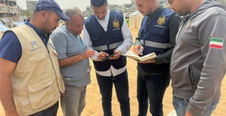 الأشغال العامة تواصل إنشاء مراكز الإيواء وإدارة الركام وحصر الأضرار في قطاع غزة
