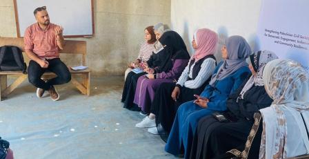ورشة تعريفية بمجالس الظل تستهدف عضوات مجلس ظل بلدية دير البلح