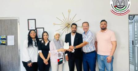 الاتحاد العام لطلبة فلسطين - فرع لبنان يلتقي إدارة جمعية المواساة في صيدا