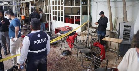 9 قتلى و22 مصابا بانفجار عبوة ناسفة في مقهى بدمشق