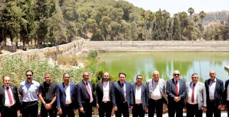 الحايك وحجاوي وسلمان يتفقدون موقع برك سليمان الأثري ويؤكدان مواصلة الجهود لحمايته