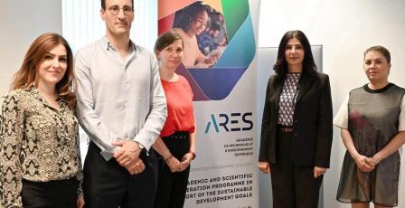 السفيرة جادو تبحث تعزيز التعاون الأكاديمي ودعم الجامعات الفلسطينية مع مؤسسة "ARES" البلجيكية