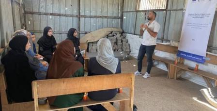 جمعية المرأة العاملة تنظم ورشة بعنوان “المرأة كقوة فاعلة في المجتمع” لتعزيز دور عضوات مجلس الظل" في دير البلح