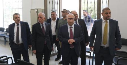 رئيس مجلس القضاء الأعلى ورئيس سلطة الأراضي يتفقدان مقر محكمة تسوية رام الله والبيرة الجديد