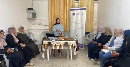 جمعية المرأة العاملة الفلسطينية للتنمية تنفذ تدريبًا لتعزيز المواطنة وبناء المبادرات المجتمعية لعضوات مجلس الظل في ترقوميا