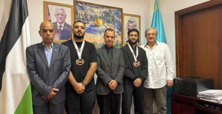 السفير أبوزيد يستقبل لاعبي منتخب الجيو جيتسو بعد تألقهم في بطولة آسيا