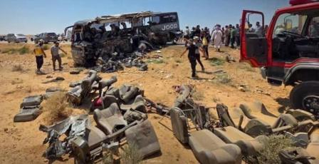 مصرع 35 شخصا وإصابة 30 آخرين إثر حادث سير مروع في سوريا