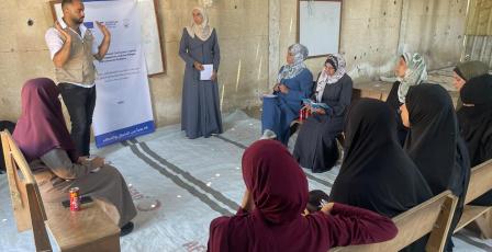 جمعية المرأة العاملة تنظم ورشة عمل في دير البلح بعنوان "مبادرات نسوية تصنع الأثر في المجتمع"