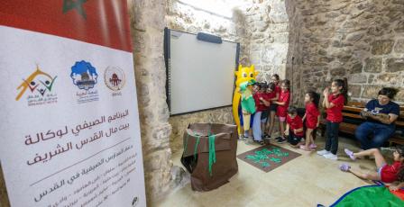 ورش الرسم وقراءة القصص تستقطب الأطفال في المدرسة الصيفية بجمعية سيدة البشارة بالقدس