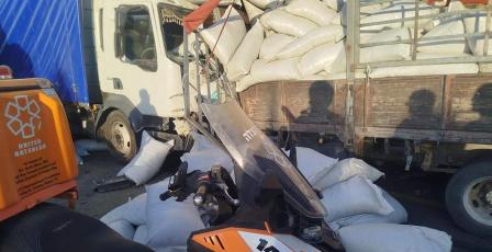 مصرع مواطن وإصابة امرأة بحادث سير على طريق "زعترة" نابلس