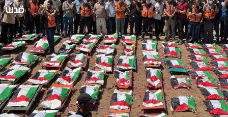 غزة تشيع 112 شهيدا من عائلة واحدة قضوا في حرب الإبادة