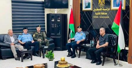 قلقيلية: المحافظ يستقبل مدير عام الشرطة
