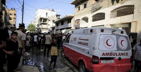 إصابة سيدة وطفلين برصاص الاحتلال في قطاع غزة