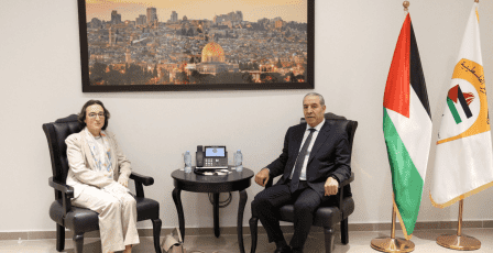 الشيخ يبحث مع القنصل البلجيكي التطورات السياسية والأوضاع في الضفة وغزة
