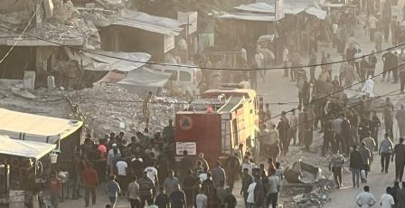 إصابات بقصف الاحتلال مجموعة من المواطنين شمال مدينة غزة