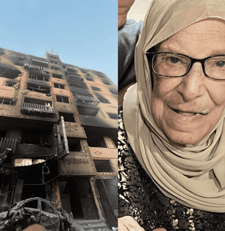المسنة نايفة النواتي أحرقها الاحتلال حيّة مع منزلها بغزة