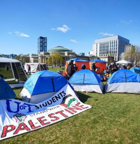 انضمام كلية في لندن إلى الحراك الطلابي المتضامن مع فلسطين