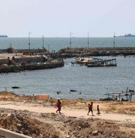 الأمم المتحدة: المعبر البحري ليس بديلا للممرات البرية في غزة