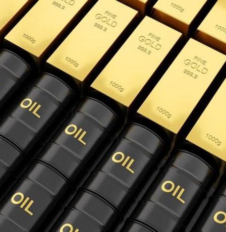 ارتفاع أسعار الذهب وانخفاض النفط عالميا