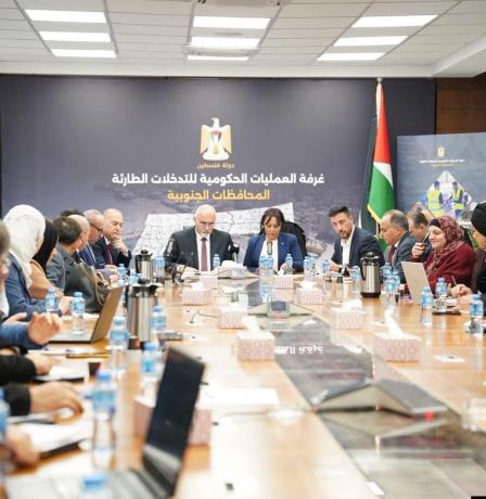 غرفة العمليات الحكومية تستعرض خطة وزارة الزراعة للتعافي وإعادة الإعمار في قطاع غزة