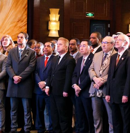 صور| السفير عواد يشارك في احتفال الذكرى الـ 65 لإقامة العلاقات الدبلوماسية بين الصين والصومال في بكين