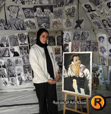 خاص| كل لوحة لها قصة: فنانة غزة الصغيرة تحكي الحرب بريشتها