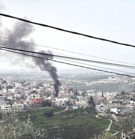 لبنان: 3 شهداء بينهم طفل بغارة على مركبة في بلدة يانوح