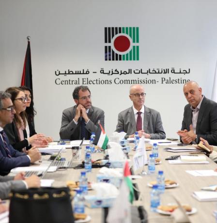 لجنة الانتخابات تجتمع بمجموعة العمل الدولية الخاصة بالانتخابات