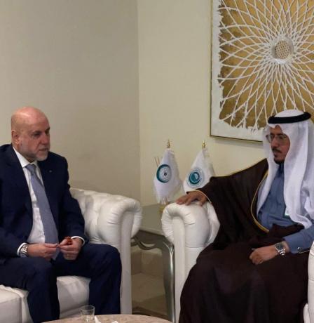 الهباش ومدير هيئة حقوق الإنسان في منظمة التعاون الإسلامي يبحثان سبل تعزيز التعاون