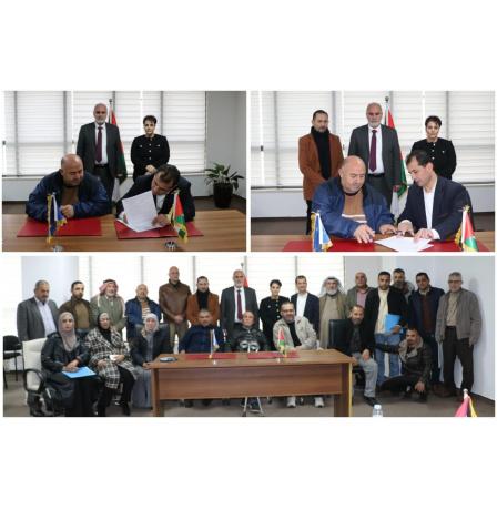 "الزراعة" توقع 12 اتفاقية لدعم مزارعين متضررين من الاحتلال بقيمة 605 آلاف شيقل