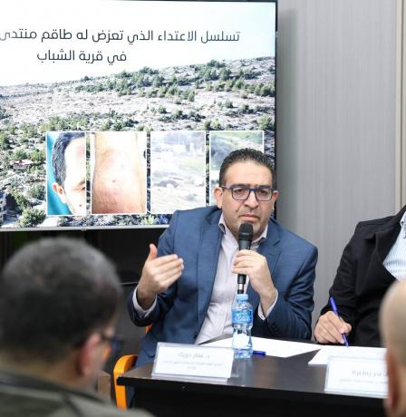 مؤتمر صحفي في رام الله يوثق انتهاكات الاحتلال بحق طاقم منتدى شارك في قرية الشباب