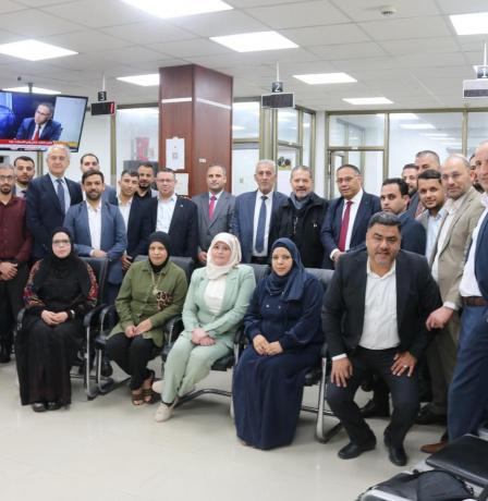 هيئة التقاعد الفلسطينية تستقبل الممثل الخاص لفخامة الرئيس محمود عباس حفظه الله السيد ياسر عباس
