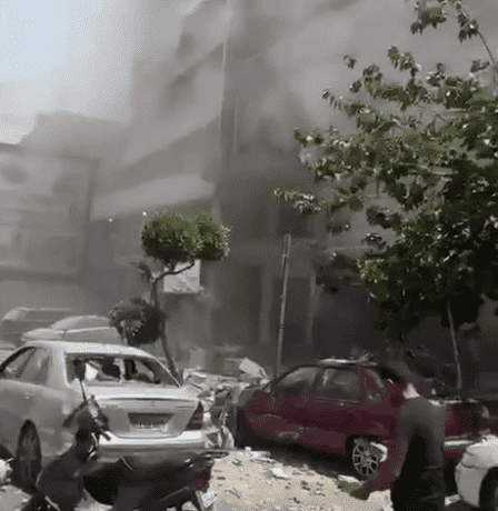 بالفيديو | الاحتلال يقصف الضاحية الجنوبية لبيروت
