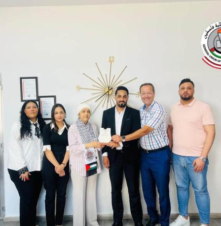 الاتحاد العام لطلبة فلسطين - فرع لبنان يلتقي إدارة جمعية المواساة في صيدا