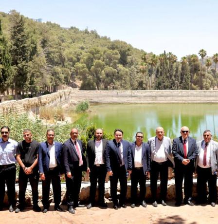 الحايك وحجاوي وسلمان يتفقدون موقع برك سليمان الأثري ويؤكدان مواصلة الجهود لحمايته