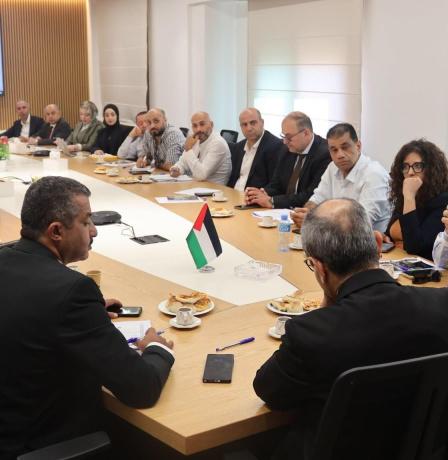 سلطة جودة البيئة والاتحاد العام للصناعات الفلسطينية يناقشان الملاحظات الفنية على مشروع قانون البيئة