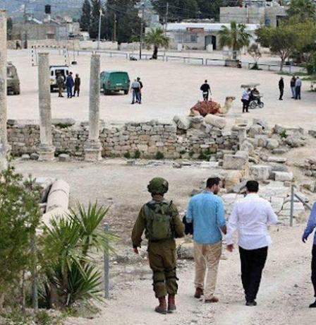 مستوطنون يقتحمون الموقع الأثري في سبسطية