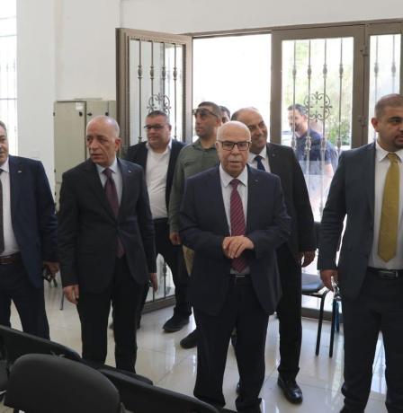 رئيس مجلس القضاء الأعلى ورئيس سلطة الأراضي يتفقدان مقر محكمة تسوية رام الله والبيرة الجديد