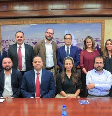 جمعية التمكين وراية والوكالة الإيطالية يزورون جامعة النجاح الوطنية